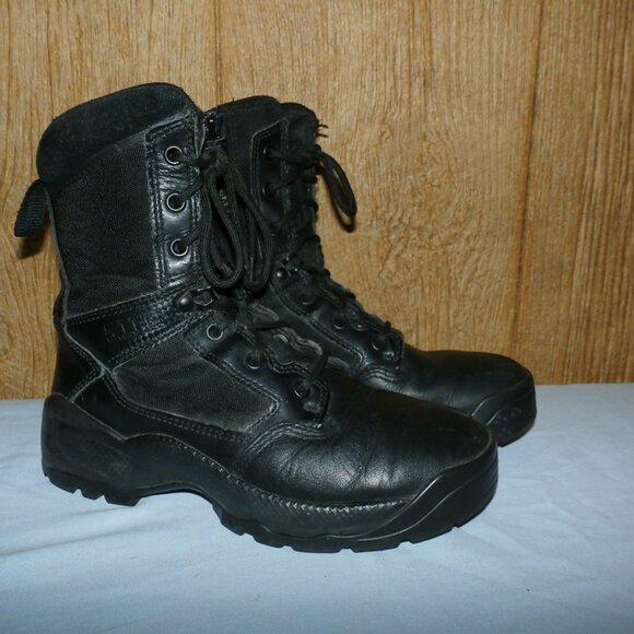 511 Tactical Boots Women's ATAC 2.0 8” Side Zip Black Boots style 12403 + CAP - Picture 1 of 16